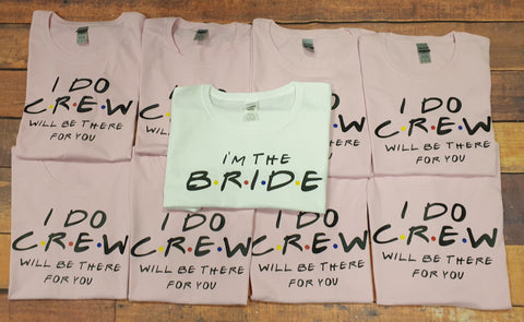 Personalised Friends Inspired Hen Party T-Shirts