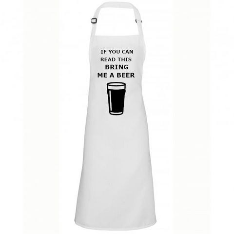 Funny Apron For Men Bring Me A Beer BBQ Present Gift
