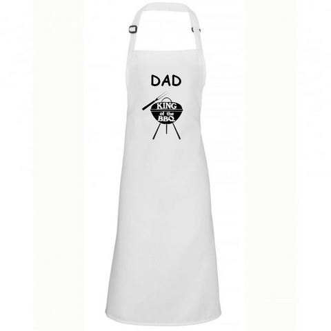 Funny Apron For Men Dad King Of The Grill BBQ Present Gift