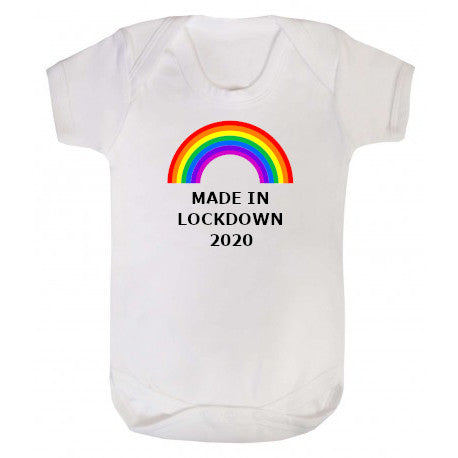 Made In Lockdown Baby Announcement Body Suit