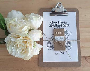 Personalised Children's Wedding Activity Pack A5 Clipboard Favour