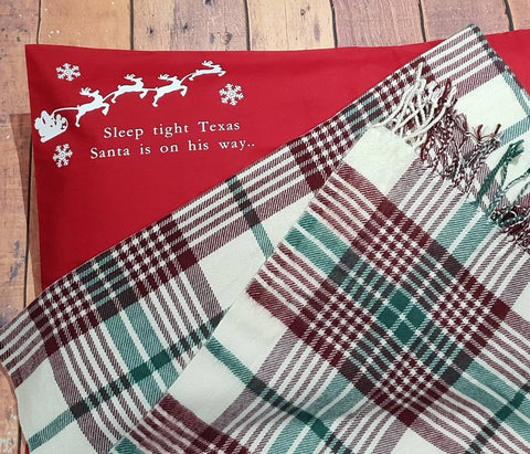 Personalised Christmas Eve pillowcase