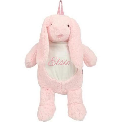 Personalised Pink Bunny Back Pack