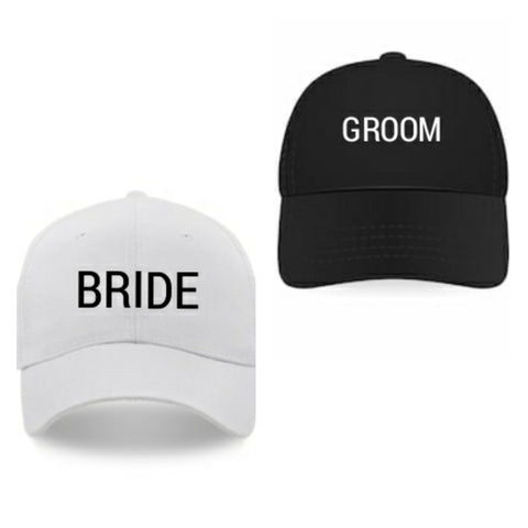 Bride Groom Mr Mrs Personalised Snapback caps