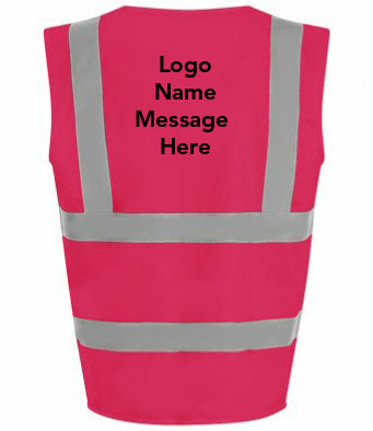 Children's High Viz Pro RTX Personalised Safety Vests ages 4-12 years