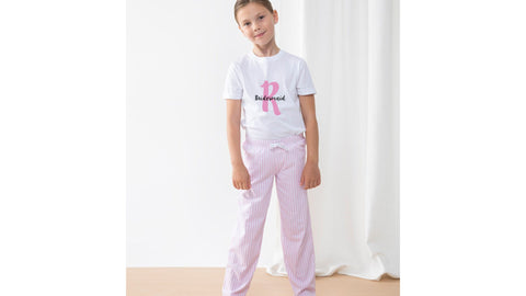 Children's unisex personalised pyjamas