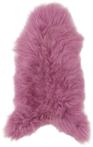 Pink Icelandic Single Sheepskin Rug
