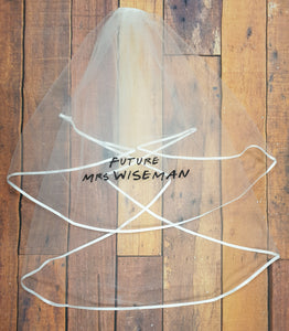 Friends Inspired Wedding Hen Party Veil Personalised