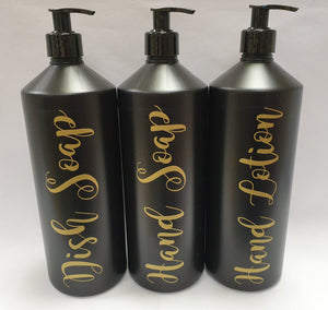 Mrs Hinch Inspired Personalised Bathroom Bottle Pump Dispensers