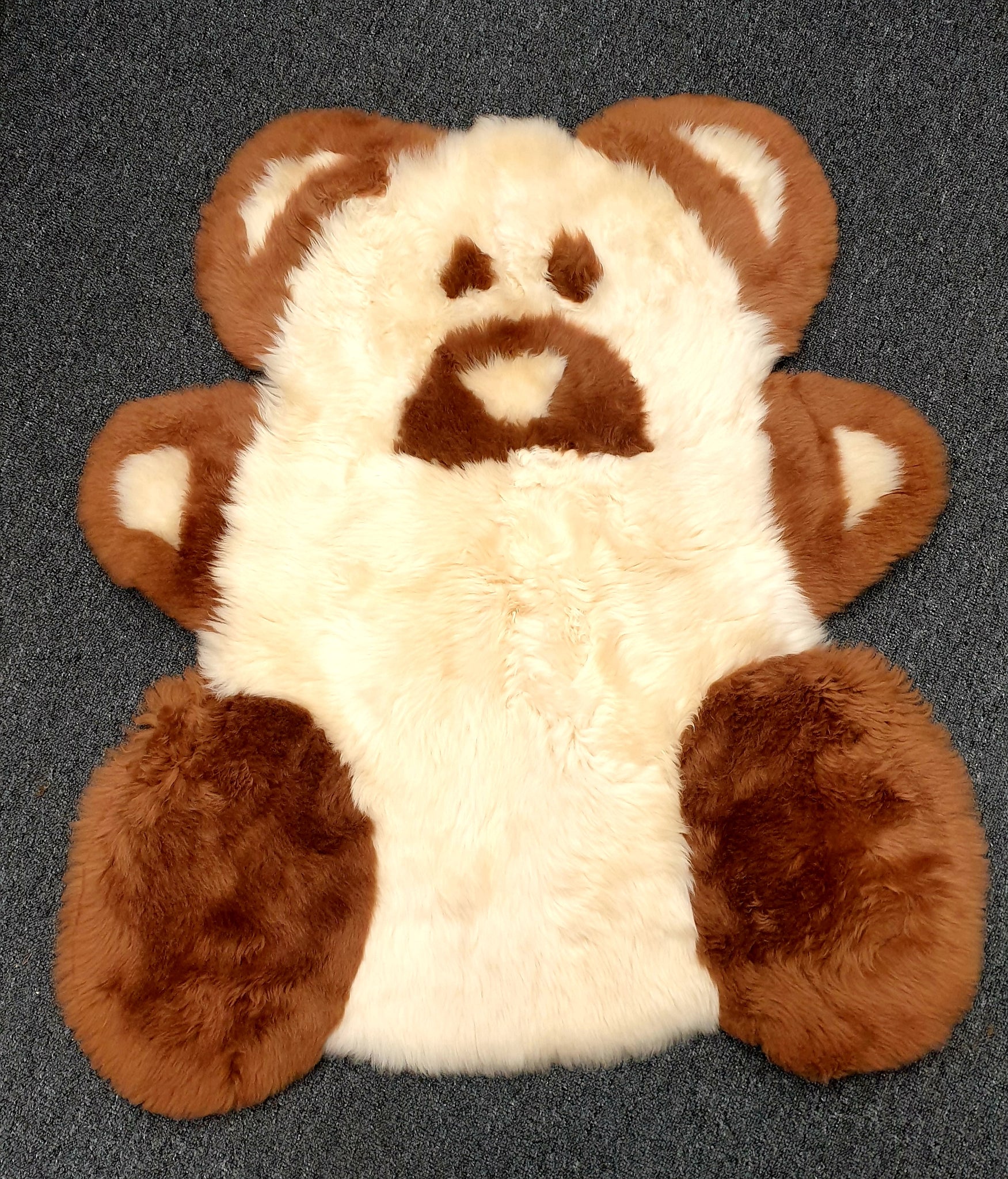 Child's Teddy Bear Sheepskin Rug