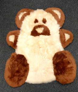 Child's Teddy Bear Sheepskin Rug