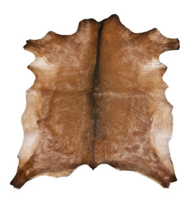 Mongolia Premium Goatskin Long Hair Natural Shape Hide Pelt Fur Leather Rug