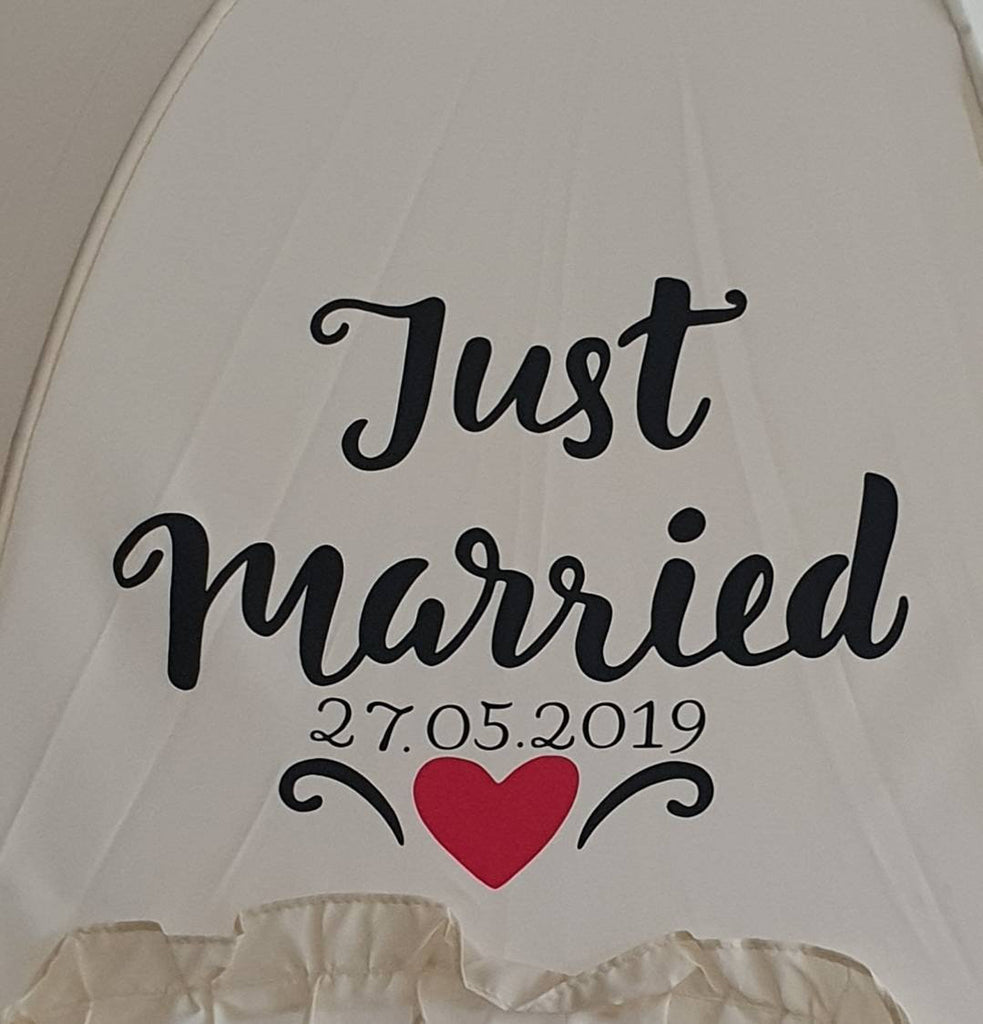 Just married shop umbrella uk