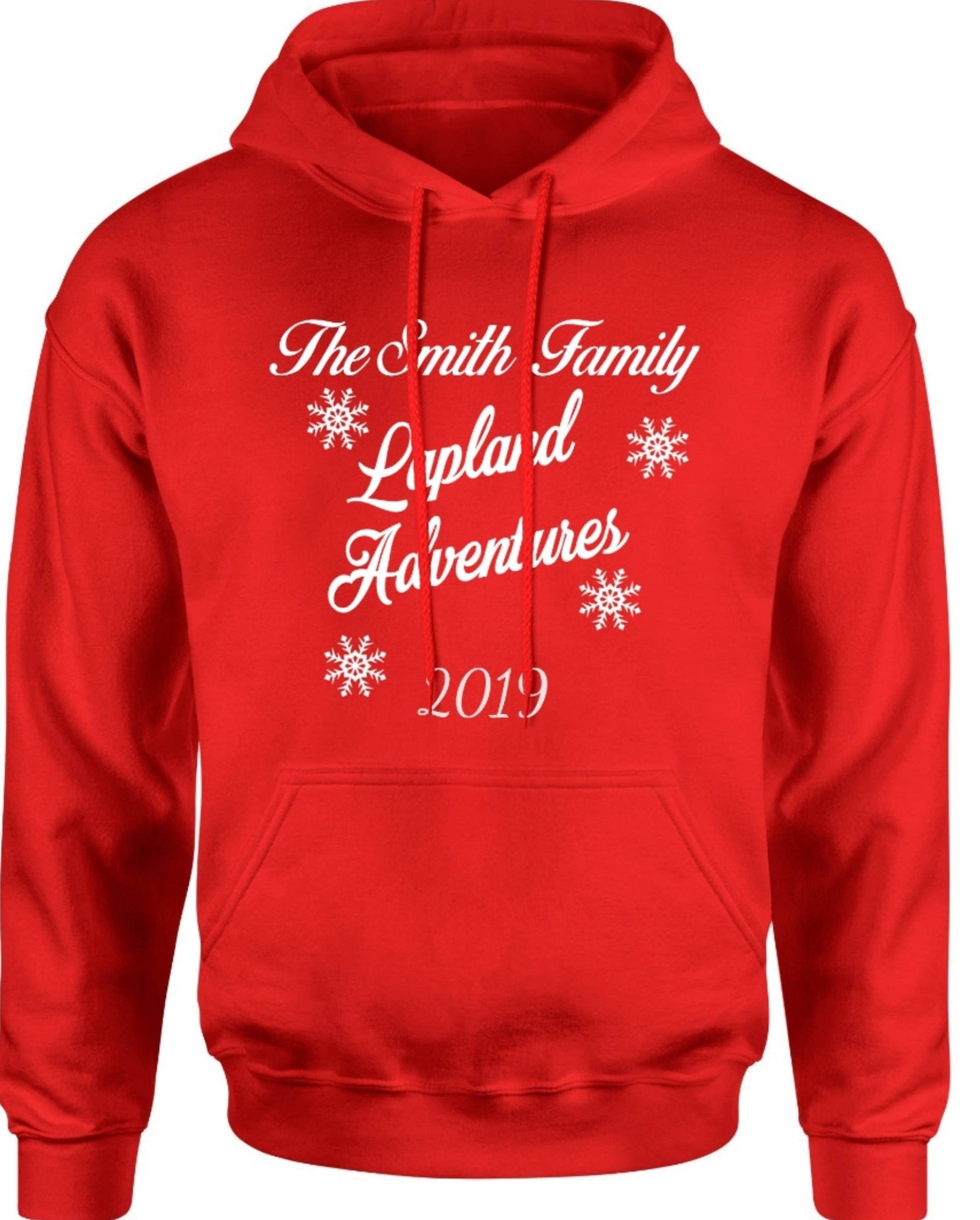 Personalised Lapland Family Matching Hoodie Jumper 2024 Bee Boutique UK