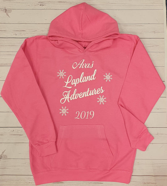 Personalised Lapland Family Matching Hoodie Jumper 2024