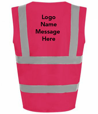 Children's High Viz Pro RTX Personalised Safety Vests ages 4-12 years